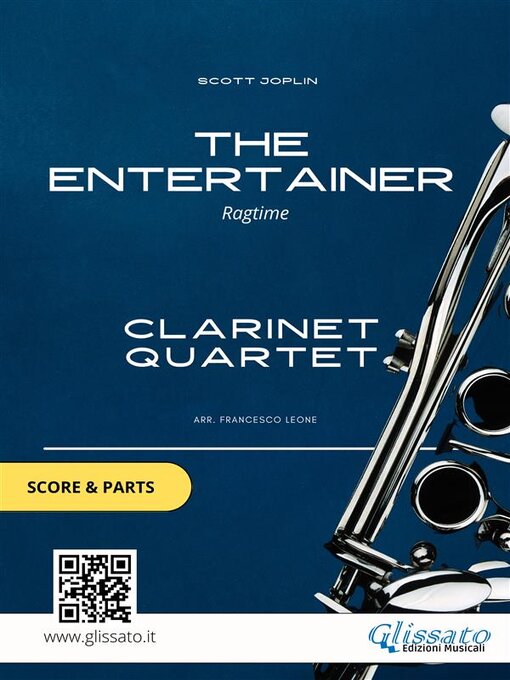 Cover image for Clarinet Quartet--The Entertainer (score & parts)